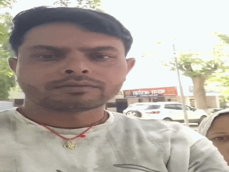 हिसार में थाने से कपल का लाइव VIDEO:आत्मदाह की दी चेतावनी, छोटे भाई से झगड़े में पुलिस कार्रवाई न होने से नाराज