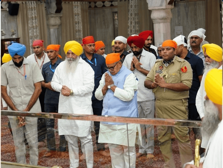 शहीदी गुरुपर्व पर नाडा साहिब गुरुद्वारे पहुंचे राज्यपाल कटारिया:गुरु अर्जन देव जी के मार्ग पर चलने का संदेश,सेवा-धर्म के मार्ग पर चलने की प्रेरणा