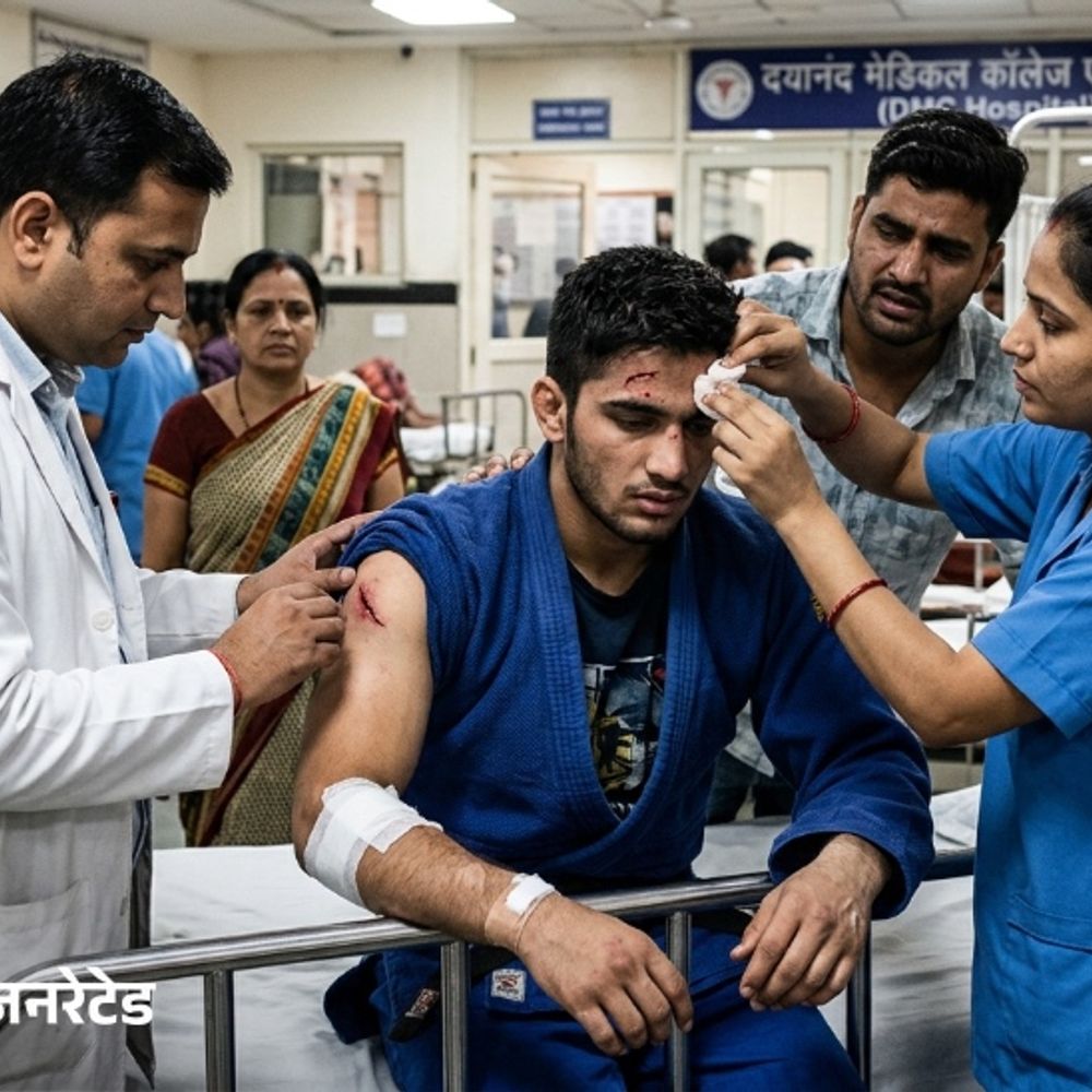 लुधियाना में जूडो प्लेयर से लूट:तेजधार हथियारों से किया हमला, दोस्त को DMC ले जाते समय वारदात; बाइक ले गए लुटेरे