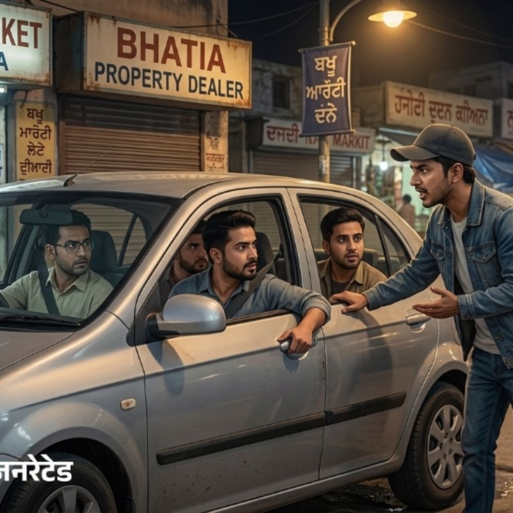 लुधियाना सराभा नगर में कार का शीशा खटखटाया:पहले ₹50 मांगे,मना करने पर एडवोकेट से 2.5 तोले की सोने की चेन झपटकर भागे बदमाश