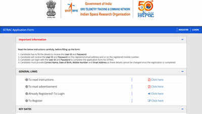 ISRO ISTRAC Recruitment 2026 opens applications for technical, scientific and support posts; registration open until July 20