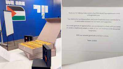FIFA World Cup: Jordan leave gifts, sweets and thank-you note after tournament exit – WATCH | Football News