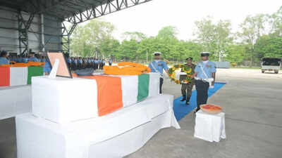 Mortal remains of AN-32 crash victims from Jorhat sent to their native places by IAF | India News
