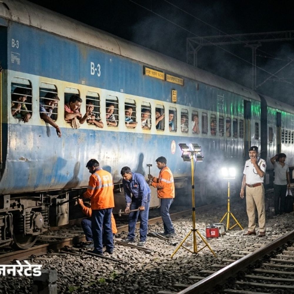 पठानकोट में पूजा सुपरफास्ट का एसी प्रेशर डाउन:भरौली जंक्शन पर एक घंटे से अधिक फसी रही ट्रेन, गर्मी में यात्रियों का हुआ बुरा हाल