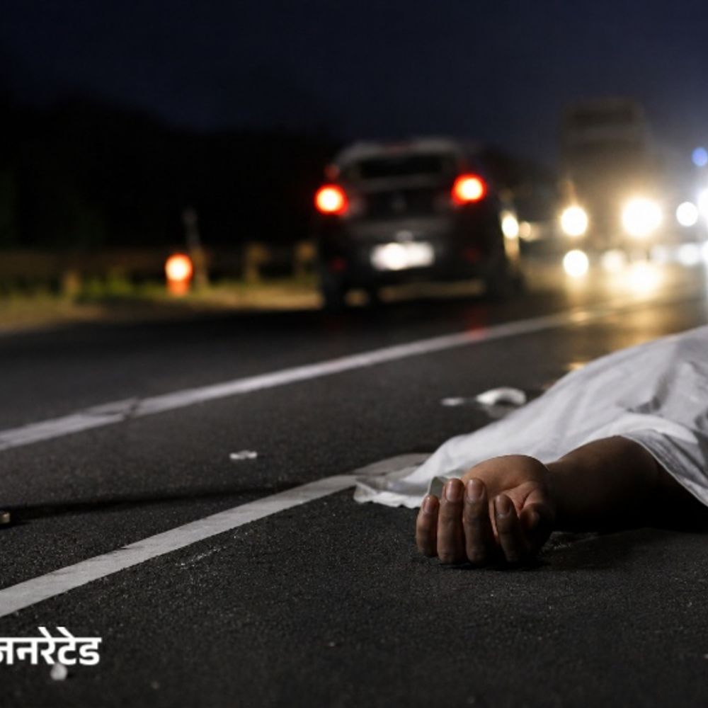 नारनौल में एनएच-11 पर हुआ हादसा:पैदल रोड क्रास कर रहे राजस्थान के व्यक्ति की मौत, होटल पर करता था काम