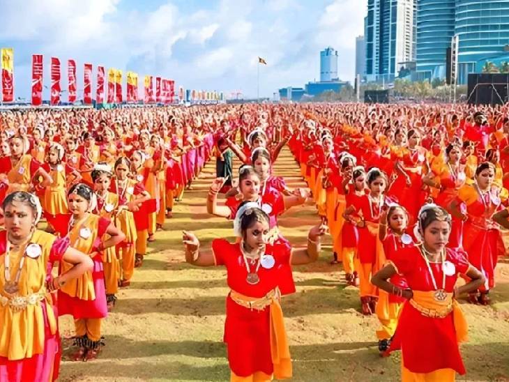 Bharatanatyam performance by 5000 dancers sets Guinness World Record, aims to strengthen India-Sri Lanka relations