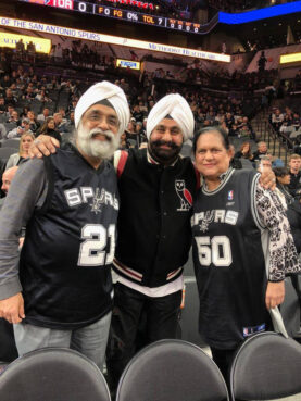 A Sikh Spurs fan holds onto faith