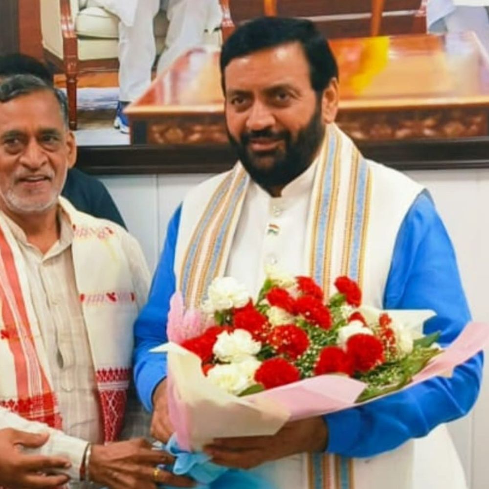चेयरमैन बनने के बाद CM सैनी से मिले रामकिशन शर्मा:किसानों के हित में बेहतर भंडारण व्यवस्था का भरोसा, जवाबदेह और तकनीक आधारित होगा कॉर्पोरेशन