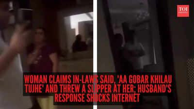 ‘Khana nahi dete mujhe’: Woman claims in-laws said, ‘Aa gobar khilau tujhe’ and threw a slipper at her; husband’s response shocks internet