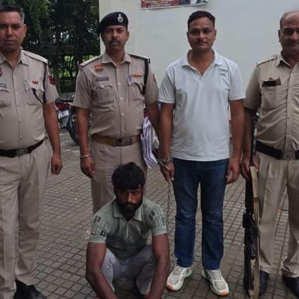 पलवल डकैती कांड का मुख्य सरगना गिरफ्तार:5 हजार का इनामी, 4 दिन के रिमांड पर भेजा; राजस्थान का रहने वाला