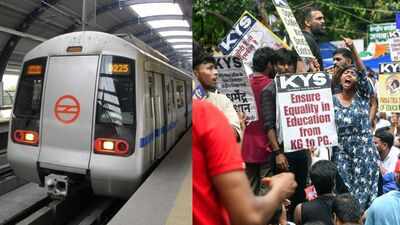 CJP protest: Delhi Metro shuts 17 stations for third day; see full list | Delhi News