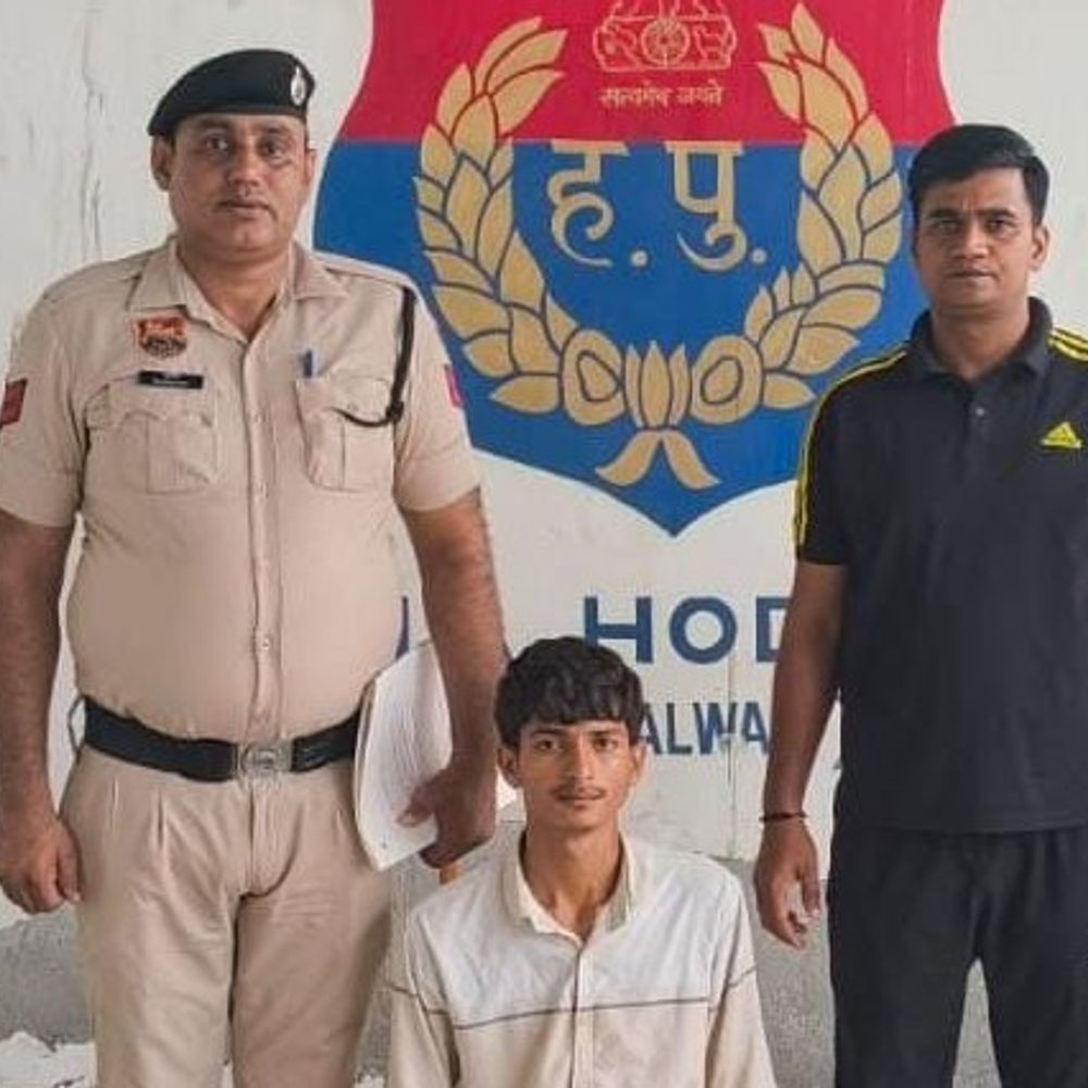 पलवल में अवैध हथियार के साथ युवक गिरफ्तार:आरोपी की रील हुई थी वायरल, एसपी बोले-सोशल मीडिया पर नजर रख रही पुलिस