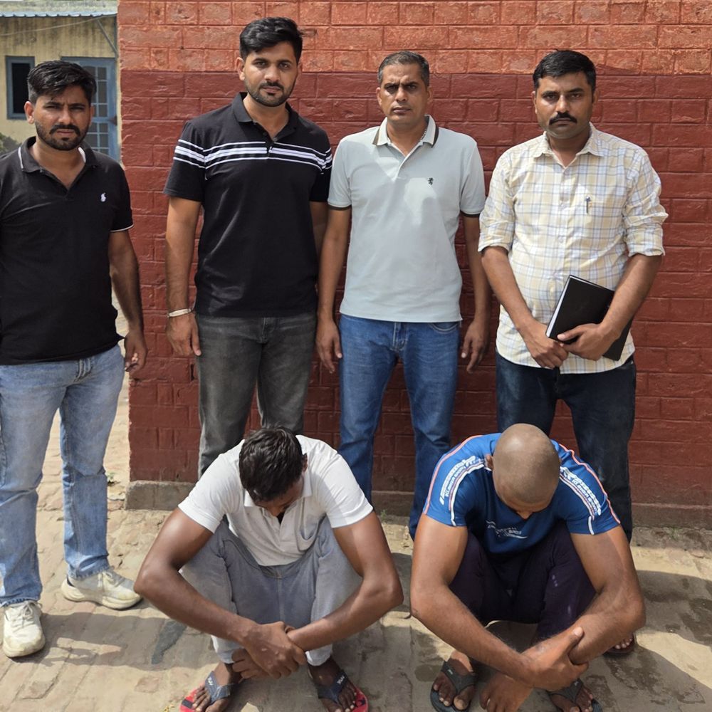 करनाल में धान डकैती मामले में 2 गिरफ्तार:4 साल से फरार थे, 3 दिन के रिमांड पर भेजा; सोनीपत के रहने वाले