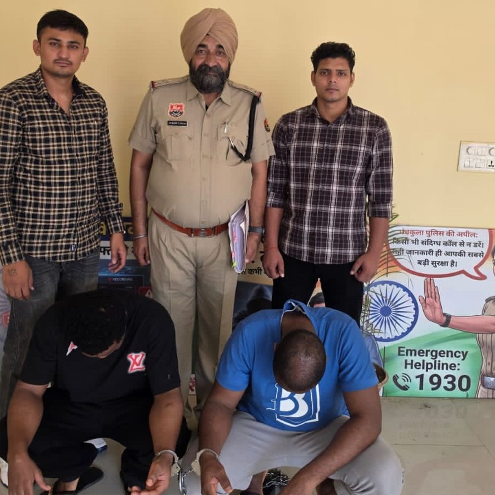 नाइजीरियन कोकीन सप्लायर पंचकूला पुलिस की गिरफ्त में:दिल्ली से ट्राइसिटी में करता था स्पलाई, 2018 में बिजनेस वीजा पर भारत आया था