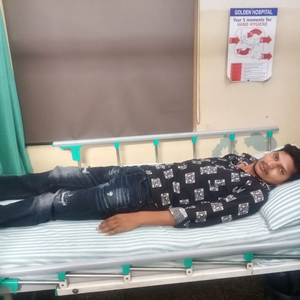 पलवल में शराबियों ने युवक पर किया हमला:हथौड़े-रॉड से किए वार, 6 महीने पहले भी की थी मारपीट