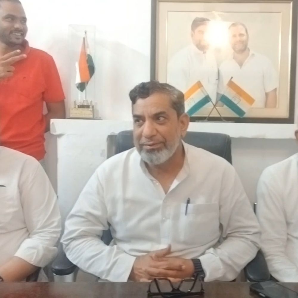 नूंह में कांग्रेस MLA ने साधा सरकार पर निशाना:आफताब अहमद बोले- दल-बदल की राजनीति कर रही भाजपा, मेवात में अधूरे पड़े विकास कार्य