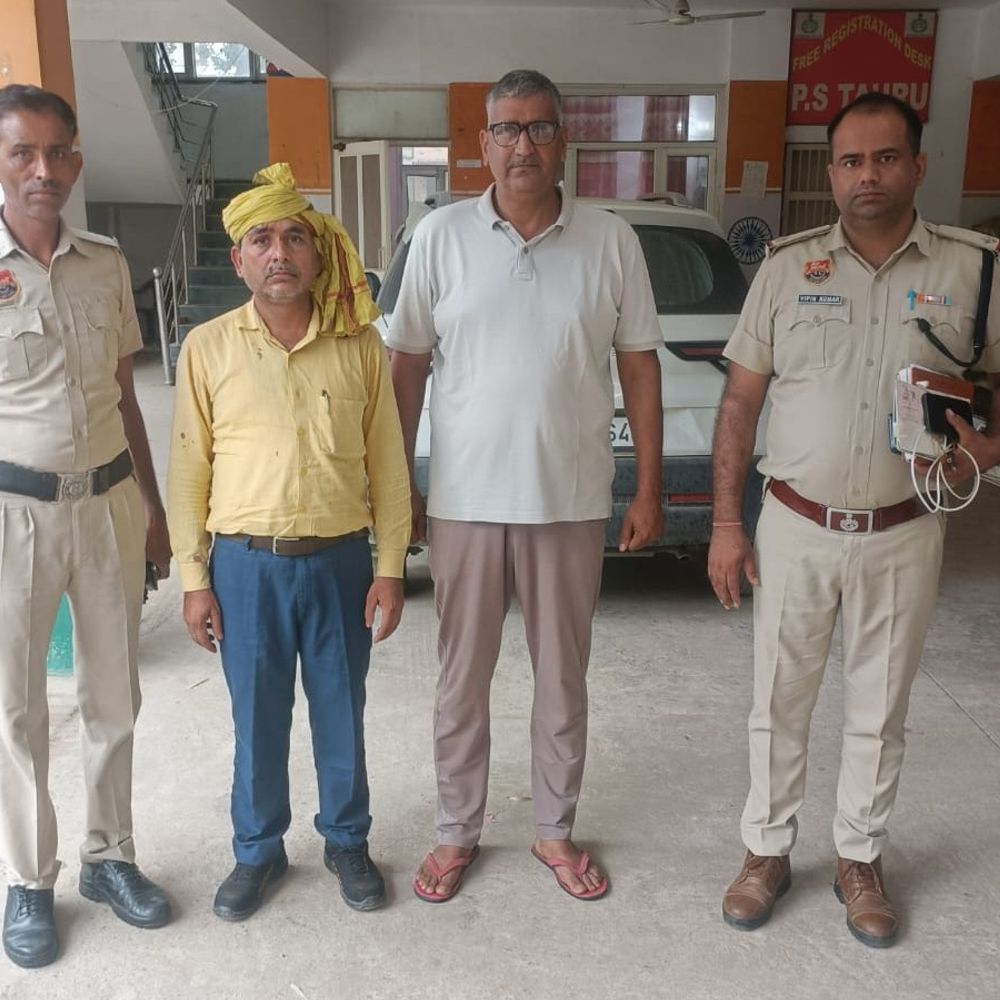 नूंह पुलिस ने अगवा व्यक्ति को सकुशल छुड़ाया:धारूहेड़ा से किया था अपहरण, घिरता देख कार छोड़कर भागे आरोपी