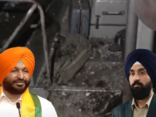 सतलुज विवाद, रवनीत बिट्टू ने शेयर किया ब्लास्ट का VIDEO:बोले- आतंकियों ने बच्चों-महिलाओं पर बम फोड़े; हिम्मत है तो प्रिंसिपल कांता पर फिल्म बनाओ