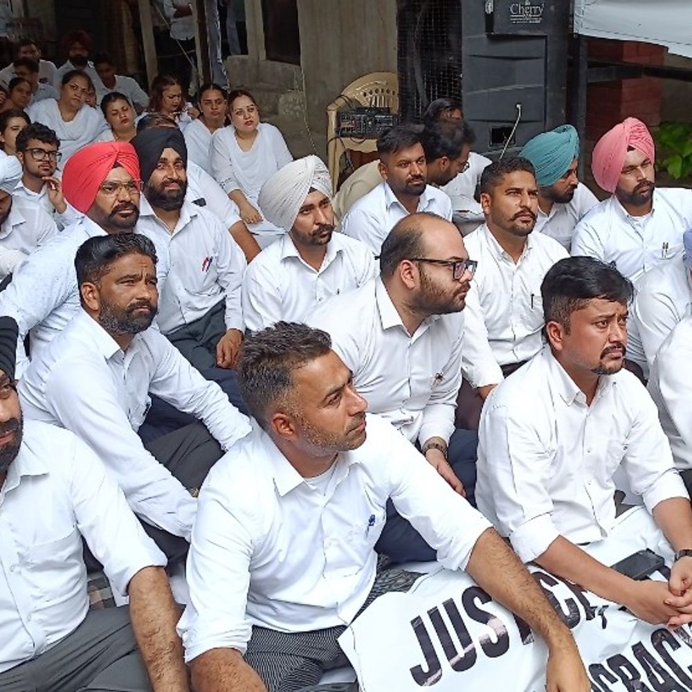 Moga Lawyers Protest Against Punjab-Haryana LADC Policy