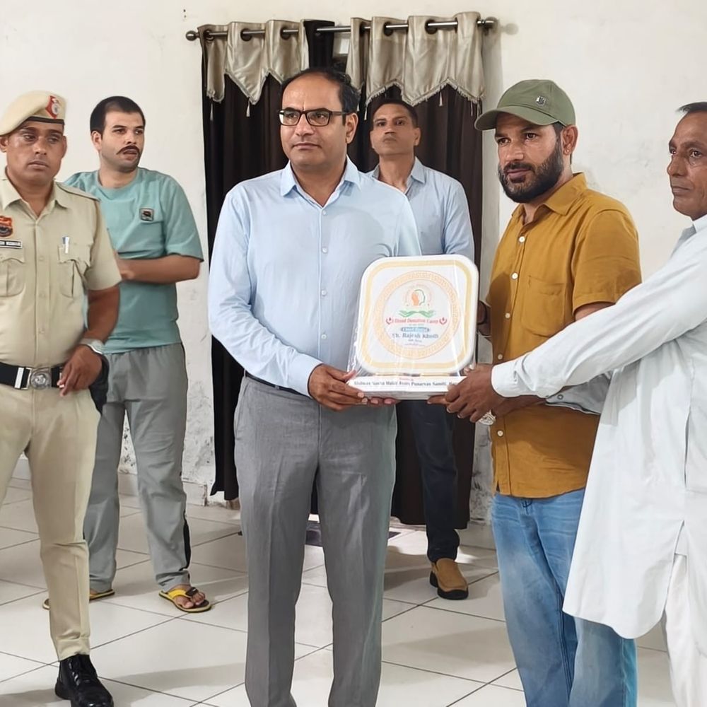 हांसी में विश्व हेपेटाइटिस दिवस पर रक्तदान शिविर:26 यूनिट ब्लड हुआ एकत्रित, एसडीएम बोले- एक यूनिट भी है जीवनदान