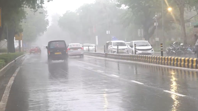 Heavy rain lashes parts of Delhi-NCR; IMD issues ‘yellow’ alert | Delhi News