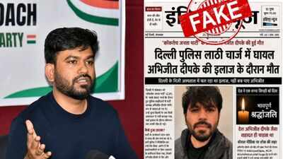 ‘He is fit, healthy and safe’: Delhi Police debunks fake newspaper clipping claiming CJP founder Abhijeet Dipke’s death | Delhi News