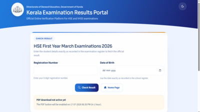 DHSE Kerala Plus One result 2026 declared; direct link to download, revaluation details here