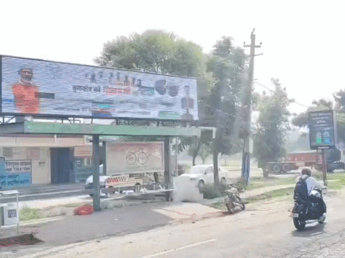 मोदी के जींद दौरे से पहले LED स्क्रीन पर पथराव:कुरुक्षेत्र में रात 2 बजे हमला; BJP मंडलाध्यक्ष बोले- स्वागत अभियान रोकने की साजिश