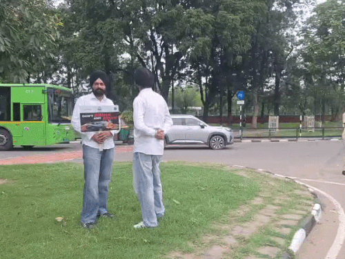 चंडीगढ़-हंगामा करने वाले युवकों की ट्रैफिक पुलिस लाइन में ड्यूटी:कोर्ट-चौराहों पर लोगों को किया अवेयर; मीडिया कवरेज पर रोक