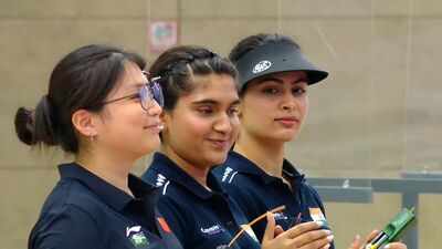 Gold for Esha Singh; Olympic medallist Manu Bhaker claims bronze at Shooting World Cup in Hangzhou | More sports News