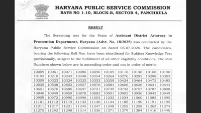 HPSC ADA result released at hpsc.gov.in: Direct link to download scorecards here