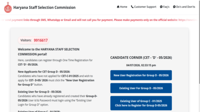 HSSC CET Group D recruitment 2026: Application window closes tomorrow; direct link to apply here