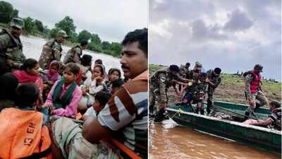 Army rescues 57 stranded as major flood relief operation begins in Gujarat’s Navsari | India News