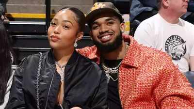 Karl-Anthony Towns’ fiancée Jordyn Woods drapes in all-white, see-through summer outfit | NBA News