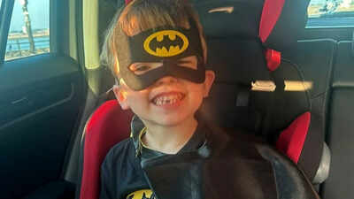 5-Year-Old Boy Saves Drowning Man: 5-year-old boy dressed as Batman saves a drowning man