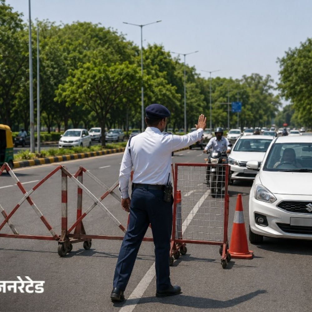 चंडीगढ़ में 12:30 से 2 बजे तक कई रास्ते बंद:पुलिस की एडवाइजरी जारी, लोगों से वैकल्पिक मार्ग अपनाने की अपील