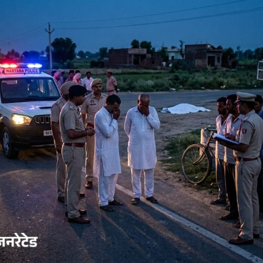 नारनौल में अज्ञात वाहन की टक्कर से किसान की मौत:नेशनल हाईवे नंबर 11 पर हुआ हादसा, पैदल कर रहा था रोड पार