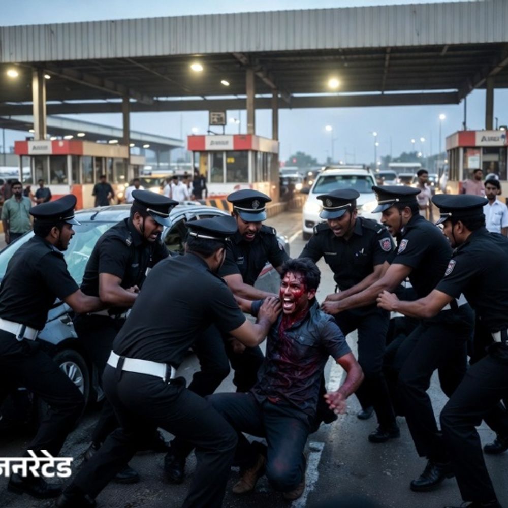 पलवल में बाउंसरों ने इंजीनियर से की मारपीट:टोल प्लाजा पर रोका, गाड़ी तोड़ने, 20 हजार लूटने का लगाया, फरीदाबाद का रहने वाला