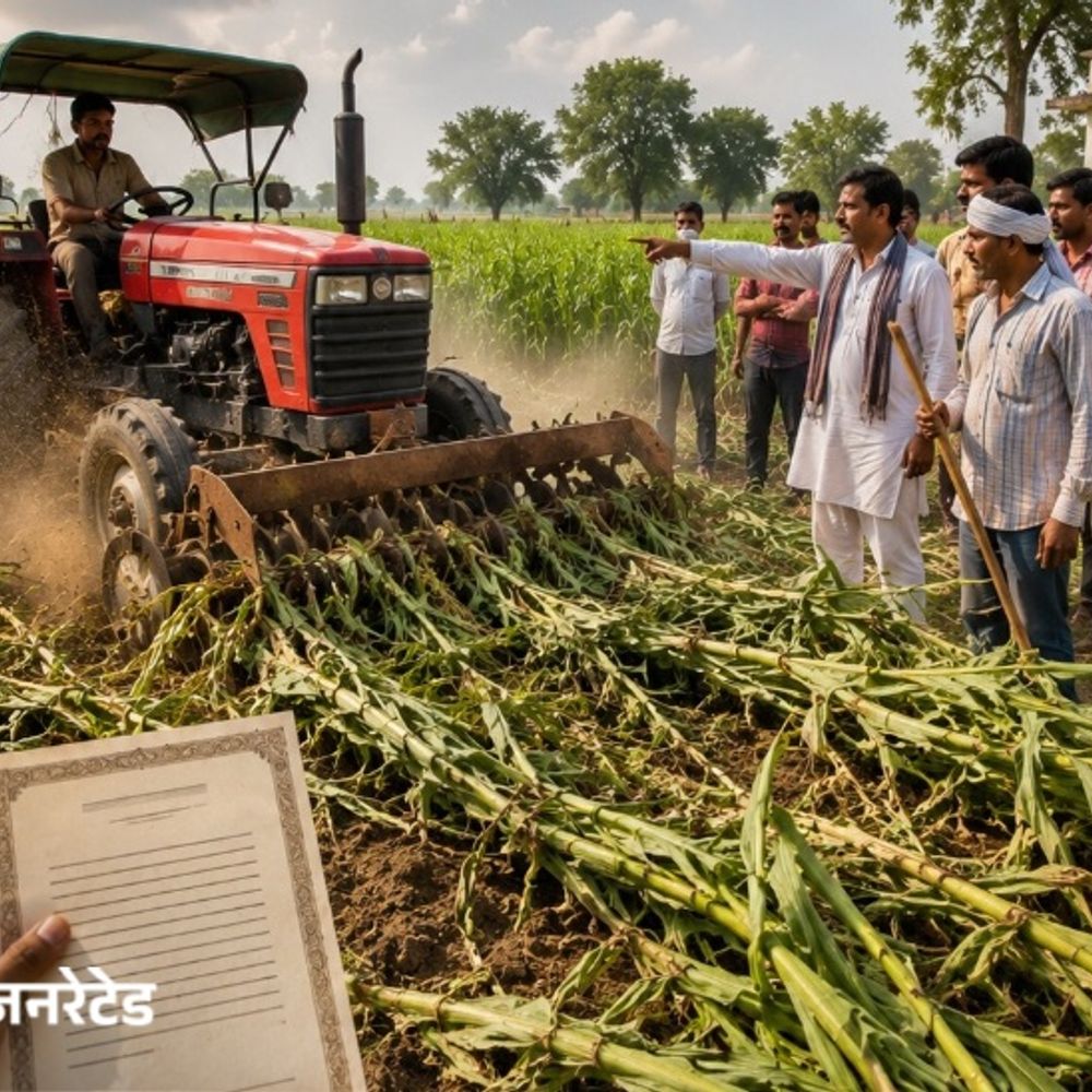 करनाल में जमीन को लेकर दो पक्षों में विवाद:रजिस्ट्री के बावजूद नहीं दी पूरी भूमि, फसल नष्ट की, जान से मारने की धमकी
