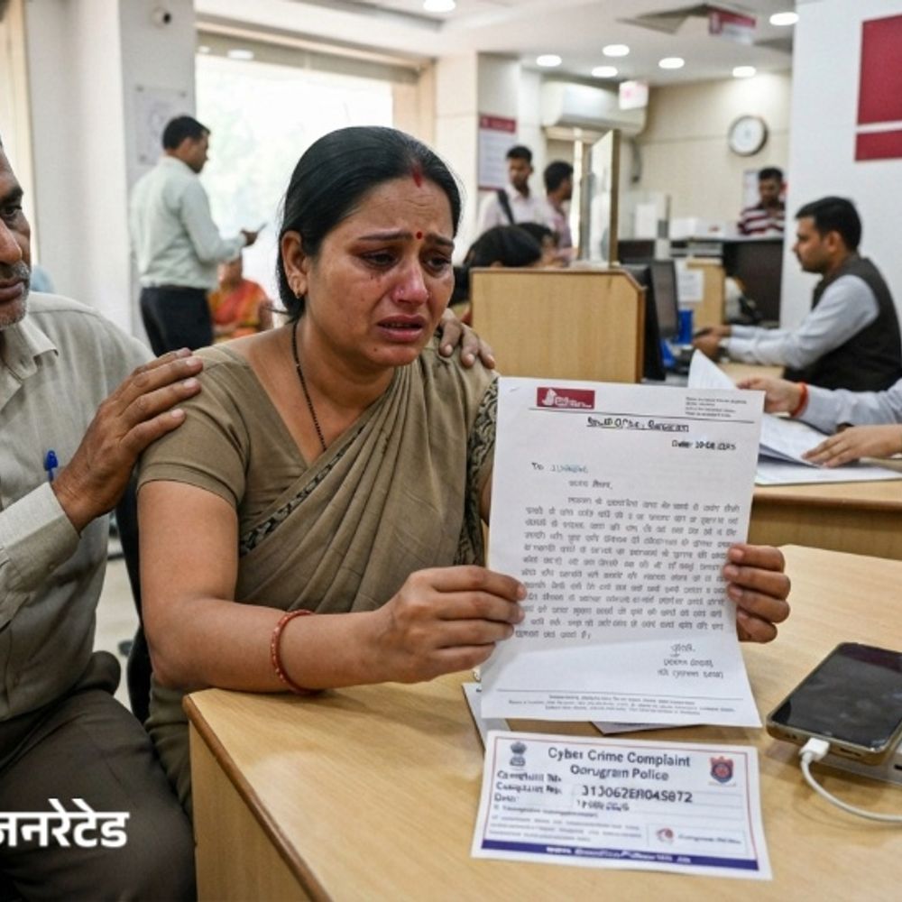 गुरुग्राम में वाट्सअप-मैसेज भेजकर खाते से निकाले 4.50 लाख:अनजान लिंक पर क्लिक करते ही महिला का मोबाइल हैक, फाइनेंस कंपनी से ले रखा था लोन