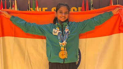Dhruv Global School Student Wins Double Gold at World Yogasana Championship