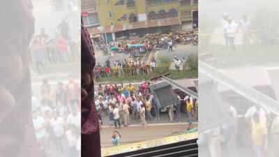 Mahua Moitra alleges eggs thrown by ‘BJP goons’ outside her office, shares video | India News