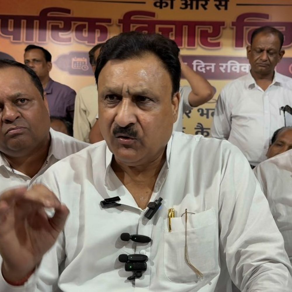 कैथल में बजरंगदास गर्ग बोले-जेलें बनीं अपराध का अड्डा:कहा-प्रशासन मिलीभगत से पहुंच रहे जेलों में मोबाइल, प्रेसवार्ता की