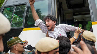 CJP’s ‘Chalo Sansad’ march: Several protesters detained across New Delhi | Delhi News