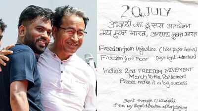 ‘Sent from my illegal detention’: Sonam Wangchuk’s message from Safdarjung Hospital calls for ‘freedom from fear, freedom from injustice’ | Delhi News