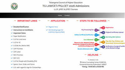 TS LAWCET 2026 Phase I counselling begins at lawcet.tgche.ac.in; registration window opens for LL.B admissions