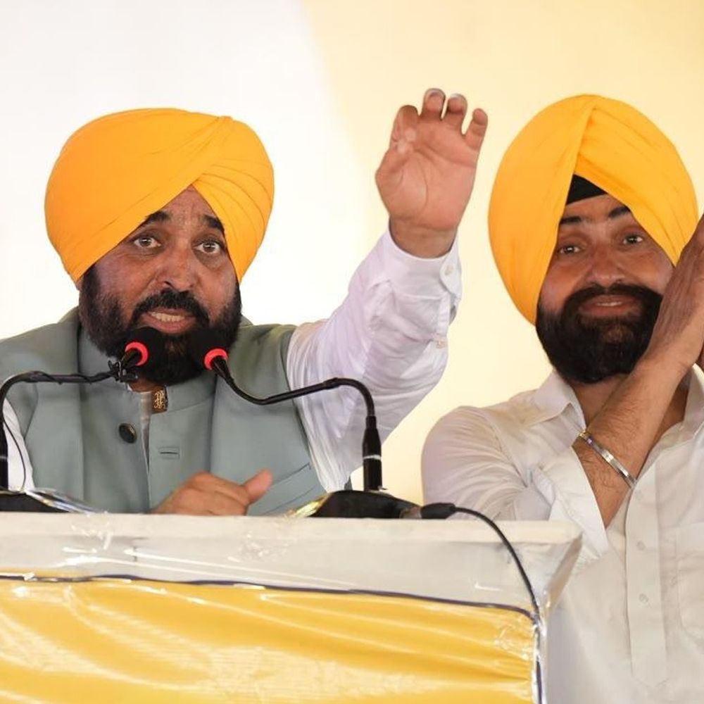पंजाब CM मान बोले-उनकी सियासत पंजाब की तरक्की के लिए:मुकेरियां रैली में कहा- शिक्षा, स्वास्थ्य और मुफ़्त बिजली में स्टेट बन रहा नंबर वन