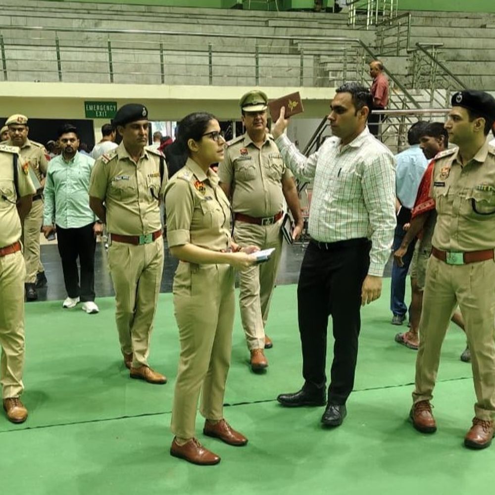 CM के दौरे से पहले पंचकूला में पुलिस अलर्ट:ताऊ देवी लाल स्टेडियम में कल राज्य स्तरीय इंडक्शन कार्यक्रम, 400 पुलिसकर्मी संभालेंगे सुरक्षा मोर्चा