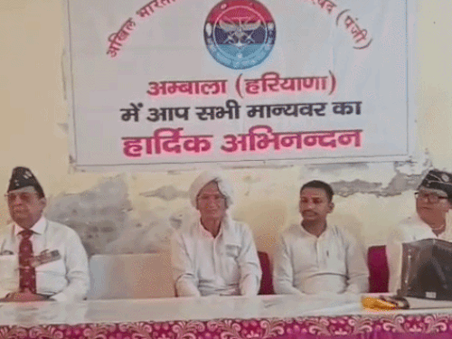 कारगिल दिवस पर शहीद विजय कुंडू को अंबाला में श्रद्धांजलि:रोहतक से पूर्व सैनिकों का दल पहुंचा कैंट; जान गंवाने वाले योद्धाओं को किया याद